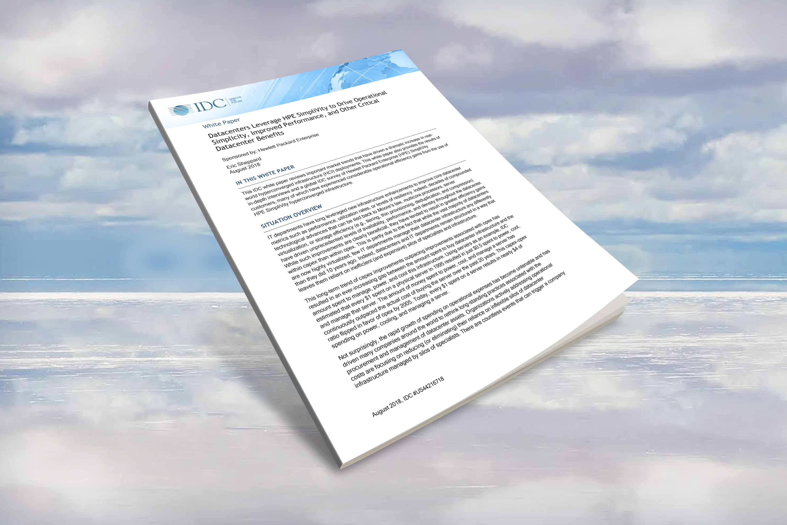 Download IDC Report: Customers Benefit from SimpliVity Hyperconverged Infrastructure